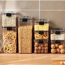 Airtight Kitchen Storage Jar – Large Moisture-Proof Plastic Container for Grains picture