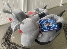 4th DR WHO TOM BAKER COMPANION K9 K-9 ROBOT DOG SLIPPERS WOMEN'S Size 8-10 L- XL picture