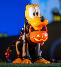 Disney Parks Halloween Exclusive Pluto Skeleton Light-Up Pumpkin Sipper Cup NEW picture