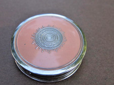 💄 VTG Gemey Richard Hudnut Rouge Compact Peach Enamel Unused Art Deco picture