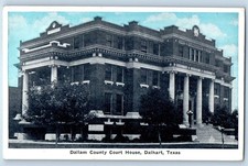 1932 Dallam County Court House Building Dalhart Texas TX Vintage Postcard picture