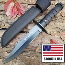 Outdoor Tactical Camping Hunting Survival Pocket Fixed Blade Knife Fishing Tool picture