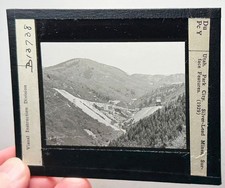 Utah Park City Silver Lead Mine 1929 magic lantern GLASS SLIDE picture
