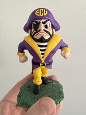 Vintage ECU East Carolina Pirates Mascot Figurine Meico Inc Purple Gold NCAA picture