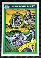 Doctor Doom Rookie 1990 Impel Marvel Universe Series 1 #60 Comic Trading Card picture