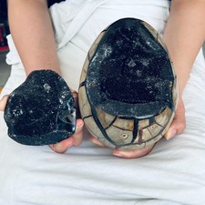 7.92LB  Natural crystal cave with lid, unique mineral specimen home decoration picture
