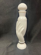 Avon Elusive Cologne 3 fl. oz. Milk Glass Hand Bottle Collectible EMPTY picture