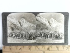 Serbian Reserves Balkan Mountains Stereoview Underwood & Underwood 1913 picture