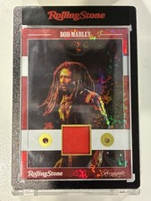 2025 Rolling Stone Bob Marley Keepsake Relic #045 9/10 Encased Gem / Patch Card picture