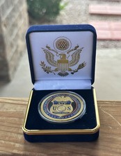 Bureau of Alcohol Tobacco Firearms and Explosives Coin in Blue Velvet Case ·NEW· picture