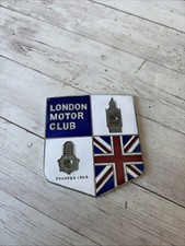 vintage enamel car badge London Motor Club  picture