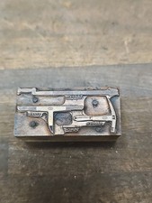PB5- Antique PEXTO Set of Slater's Tools Wood Printing Block Advertising picture