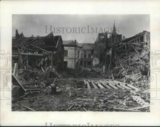 1918 Press Photo World War I - Bombed Buildings During Argonne Campaign picture