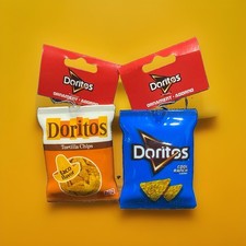 TACO FLAVOR Cool Ranch DORITOS Chips Bag Christmas Tree ORNAMENT Ruz Lot Set picture