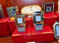 ***  Cartier Red Folding Clock Mint AAA Box and / Booklet / Red Felt Pouch *** picture
