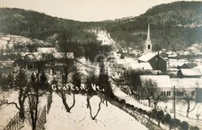 Grafton Vermont Winter Snow c1910 Church Street Hill RPPC Photo Postcard COPY picture
