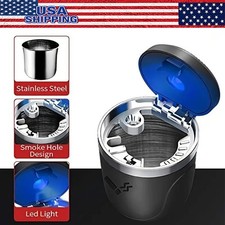 LED Auto Car Truck Cigarette Smoke Ashtray Ash Cylinder holder for Offiice/Home picture