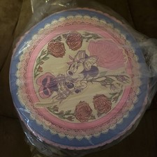 Loungefly Disney Minnie Mouse Mini Backpack Blue/Pink/Beige Floral Lace New  picture