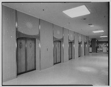 Cleveland Ohio Higbee Department Store 1950s Elevator Corridor 2nd Floor picture