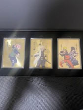 Naruto 20th Anniversary Gold Card Set 6 Pieces Collectible picture
