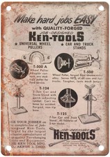 Vintage 1956 Ken-Tools Akron OH Ad Reproduction Metal Sign Z285 picture