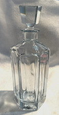 Vtg Strombergshyttan Stromberg Sweden Signed Glass Decanter w Stopper  10 3/4