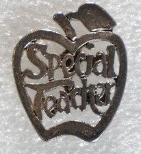 Special Teacher Apple Lapel Pin Clutch Back Approx 0.7