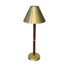 ✨(1) Mid-Century Modern Lauren Ralph Lauren Campaign Style Home Brass & Leather  picture