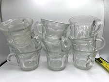 Heisey 1950’s Colonial Multifaceted Clear Glass Orphan Cup, 3.25x2.25” Set Of 10 picture