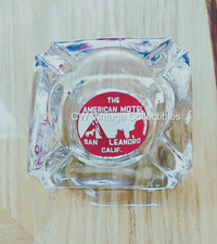 1950's American Motel Variant Heavy Ashtray Indian Chief Tepee San Leandro  CA picture