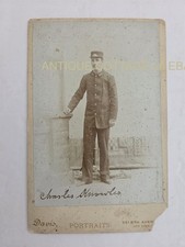 1893 antique RAILROAD UNIFORM? PHOTO new york ny CHARLES E KNOWLES identified picture