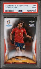 LAMINE YAMAL 2024 Topps Chrome UEFA Euro RC #17 PSA 9 picture