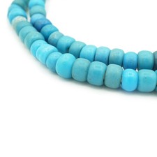 Blue Padre African Trade Beads - Antique Ethiopian Tribal Trade (1403P20) picture