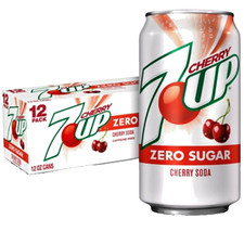7UP Cherry Zero Sugar – 12 Pack, 12 fl oz Cans 🍒🥤 Crisp & Refreshing picture