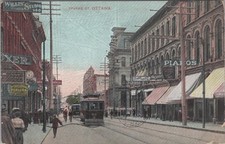 Sparks Street Ottawa Ontario ON Trolley Pianos Singer Signs RPO 1905 Postcard picture