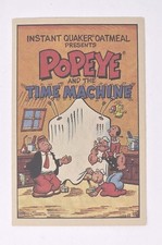 1989 Popeye and the Time Machine Quaker Oatmeal Comic Advertising picture