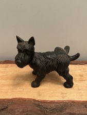 Vintage Cast Iron Scottie Dog, Black Terrier Lifting His Leg To Pee. See Photos. picture