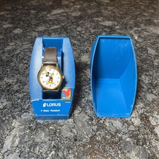 Vtg NOS 90's Mickey Hands Watch - Lorus Unlimited Mov't Japan With Box picture