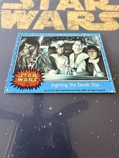 1977 Topps Star Wars #31 Sighting The Death Star -Blue Series -Nice Clean Card picture