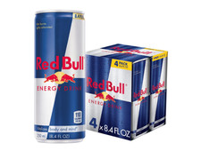 Red Bull Energy Drink, 80mg Caffeine, 8.4 fl. oz., Pack of 4 Cans picture