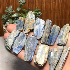 12Pcs NATURAL Blue Kyanite gemstone crystal rough mineral Specimen 141g A6927 picture