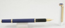 Pilot Greeting Purple & White Fountain Pen - F Nib - 1980's - New-Old-Stock picture