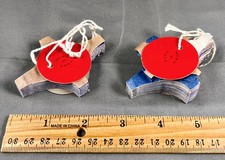 VTG 4th of July Red, White & Blue Honeycomb Tissue Paper Decoration Streamer x2 picture
