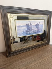 Anheuser-Busch The Father Of Waters “Delivers Fine Beer” Mirror 26x20 picture