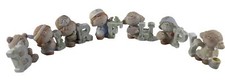 E30 - VINTAGE 1984 BUMPKINS FIGURINES ALPHABETS SERIES  F, B,Y,H,I,R,P picture