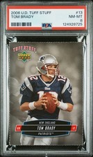 2006 UD TUFF STUFF #13 TOM BRADY PSA 8 picture