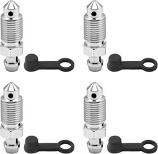 4PCS Car Brake Bleeder Screw & Caps Kit - M10x1.0, 32.1mm Length picture