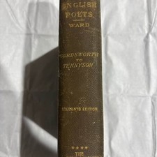 Antique The English Poets Wordsworth to Tennyson by Thomas H. Ward Macmillan picture