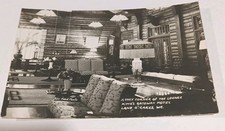 RPPC Land o' Lakes Wisconsin King's Gateway Hotel Lounge Postcard picture