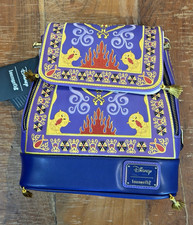 Disney Loungefly Aladdin Magic Carpet Rug Purple Mini Backpack New Exclusive picture